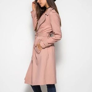 London Fog Light Pink Trench Coat